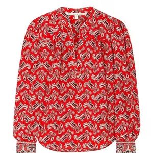Veronica Beard Red Blouse